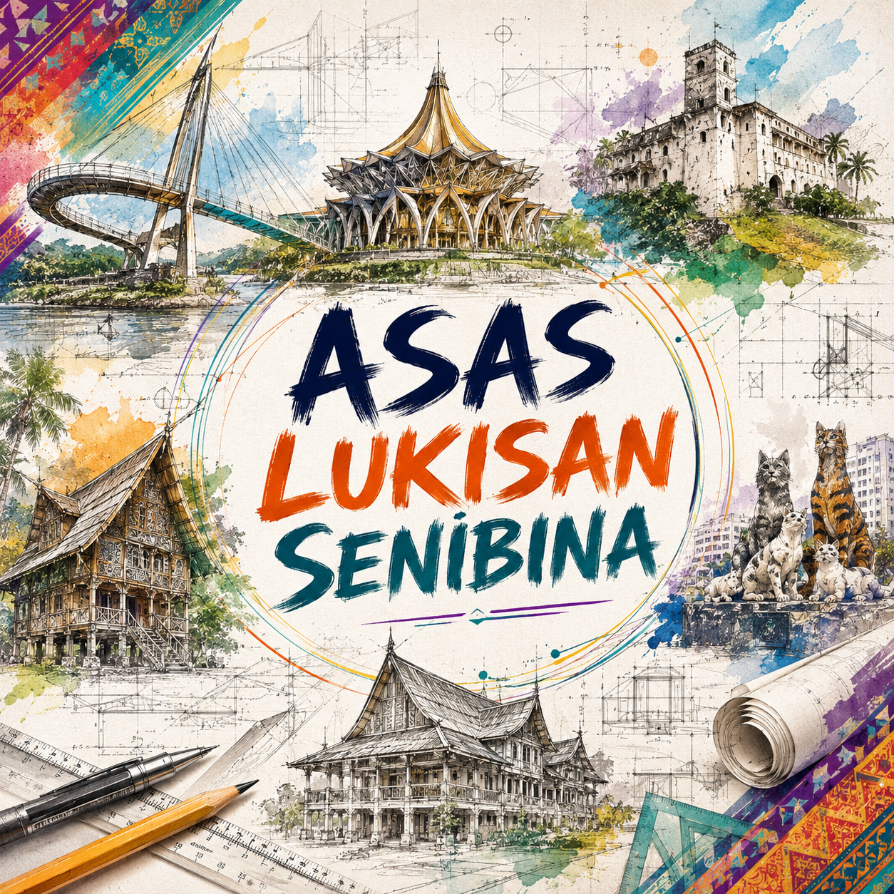 ASAS LUKISAN SENIBINA