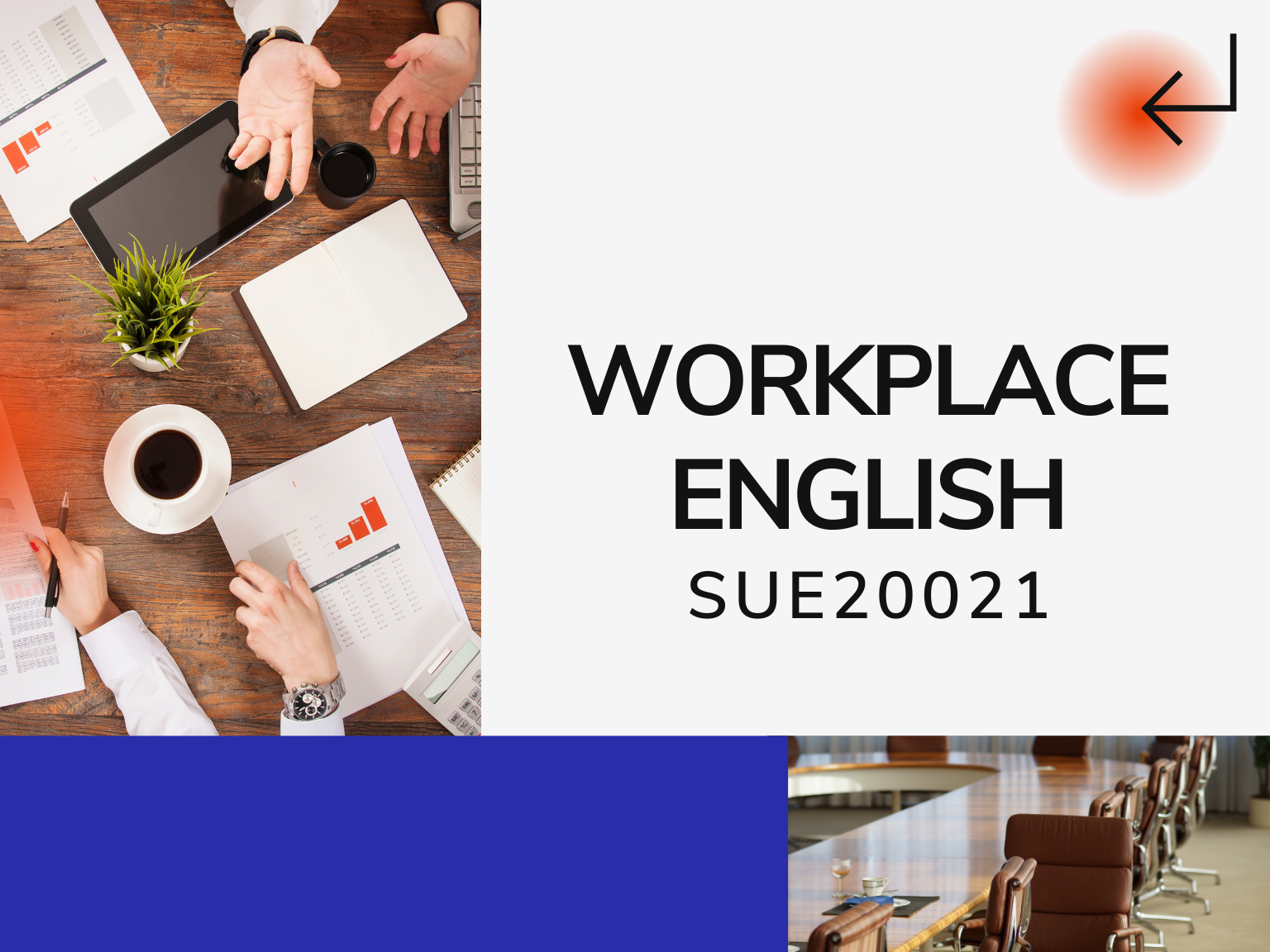 SUE20021 WORKPLACE ENGLISH